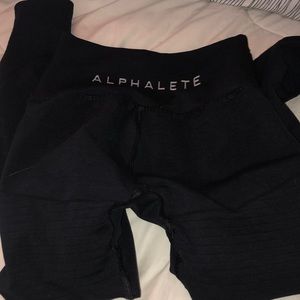 Alphalete revival leggings 6 in black